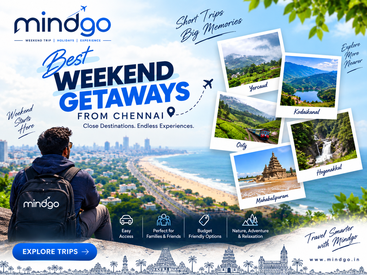 Best Weekend Getaways from Chennai